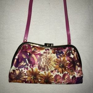 Adorable Unique Lodis Purse-Purple Floral Purse-Lodis Multi Compartment Purse